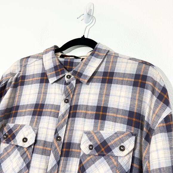 Outpost Makers Shirt Mens XXL Plaid Flannel Button Up Cowboy Western Cabin Core - Picture 3 of 7